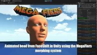 MegaFiers running FaceShift animation in Unity3D