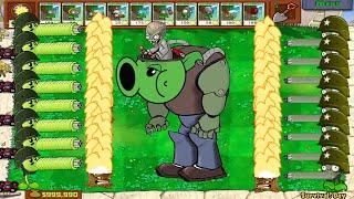 99 Split Pea vs 99 Gatling Pea vs Zomboss, Gargantuar - Plants vs Zombies Hack