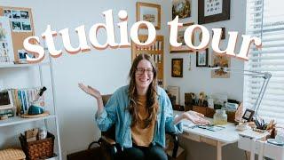 2023 art studio tour | in my cozy 1br apartment