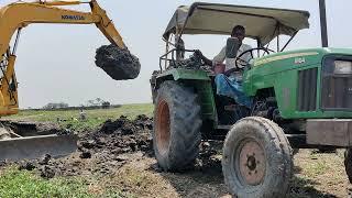 John Deere 2 & sonalika tractor, pc Jcb matikata job, travel loding & unloading video || #viralvideo