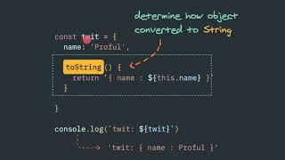 JavaScript object toString