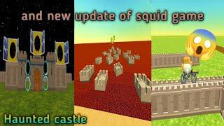 New update of squid game and Haunted castle chicken gun