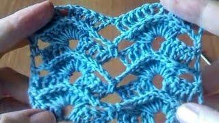 КРАСИВЫЙ И ПРОСТОЙ РЕЛЬЕФНЫЙ УЗОР КРЮЧКОМ // Raised crochet pattern.