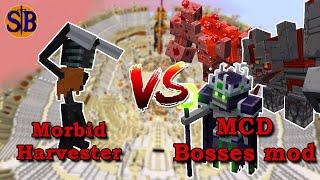 Morbid Harvester VS Dungeons bosses mod | Minecraft Mob Battle
