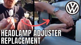 VW T4  - Headlamp Adjuster Replacement