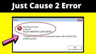 Fatal directx error code 15 just cause 2 | Fix just cause 2 fatal directx error code 15 easily