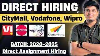 Very Urgent Hiring | Direct Assignment | CityMall, VI, Wipro,  | Off Campus Drive 2025, 2024-2020