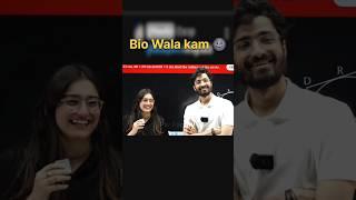 Bio Wala kam  - Ritik Sir & Arushi Mam Pw Dark Moments in PW Live class  #pw #class10th
