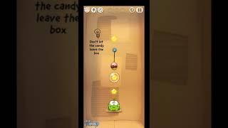 cut the rope season 1 cardboard box level 6 walkthrough solution