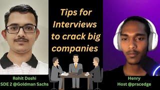 How to Prepare for Interviews | How to crack big companies | ft. Rohit Doshi