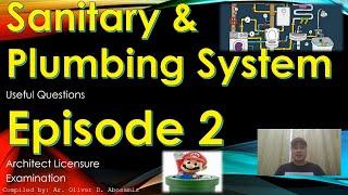 Sanitary & Plumbing System Episode 2 - Architect Licensure Examination   ALE Review & Master Plumber