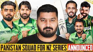 Pakistan Squad for New Zealand Tour Announced | Babar Azam Muhammad Rizwan Dropped from T20 |