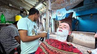 $1 Street Shave in India's Biggest Slum (Dharavi) 