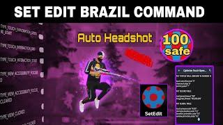 SET EDIT HACK COMMAND RED AIM BRAZILAN COMMANDS  | FREE FIRE OB46 SET EDIT COMMANDS |