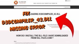 How To Fix d3dcompiler_43.dll Missing Error On Windows 11/10/7