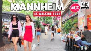 MANNHEIM ,THE MANHATTAN OF GERMANY IN SUMMER 2024, 4K WALKING TOUR WITH CAPTION [4K HDR 60 fps]