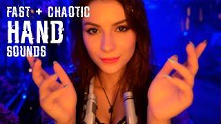 ASMR Fast & Chaotic Hand Sounds for Sleep & Anxiety Relief  No Talking