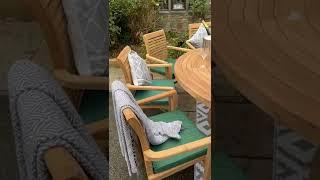 teak garden furniture 180 teak table  10 teak chairs