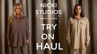 THE ENTIRE COLLECTION WE DESIGNED!! | TRY ON HAUL | Sophia and Cinzia