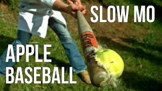 APPLE BASEBALL GAME In Slow Motion