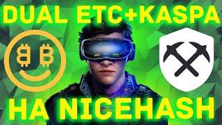 Двойной майнинг ETC+KASPA на Nice Hash через Rave OS | Автопереключение по монетам