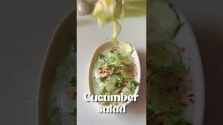 1-Min Chatpata Cucumber Dahi Salad  | Indian Summer Weight Loss Recipe! #Shorts