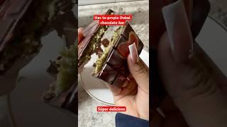 Dubai chocolate bar #recipe #cooking #food #ideas #chocolate