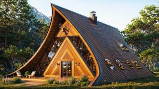 Unique A-Frame Cabin with AMAZING Layout - Cabin Airbnb House Tour