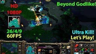 DoTa Morphling - Let's Play 6.83!KDA: 26/4/9!Beyond Godlike!!! Ultra Kill!