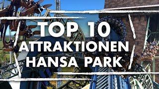 TOP 10 Fahrgeschäfte im Hansa Park