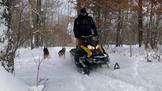 2021 Ski Doo Tundra LT First Ride of the Season (snow this time!!)