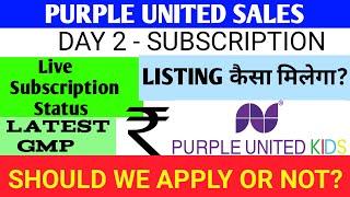 Purple United Sales Ipo Purple United Sales Ipo Gmp TodayPurple United Sales Ipo ReviewPurple Ipo