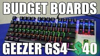 Budget Mechanical Keyboard with LED Backlighting - Geezer GS4 Review