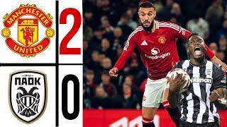  Man United vs Paok 2-0 All goals & extended Highlights Europa League 2024/25