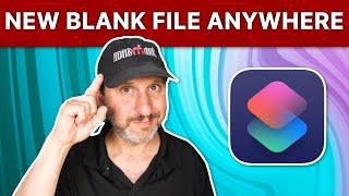 Use a Shortcut To Create a New Text File In a Folder On a Mac