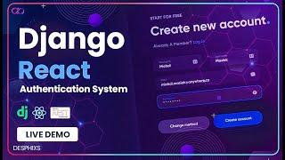 Django (DRF) & React Authentication - Register, Login, Logout, Database, Profile, JWT Token | DEMO