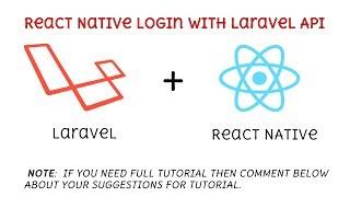 [DEMO] React Native Login || Laravel API || Token-Based Authentication