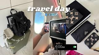 TRAVEL DAY VLOG ️ 6am wake up + pack with me