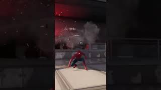 Spiderman when the enemy uses a bazooka