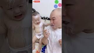 A father having fun with his baby || #funny#baby#shorts