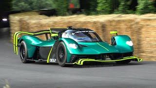 Aston Martin Valkyrie AMR Pro singing at 2023 Festival of Speed: 11,000rpm Cosworth V12 Sound!