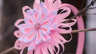 Цветы Канзаши Мастер Класс / DIY Kanzashi