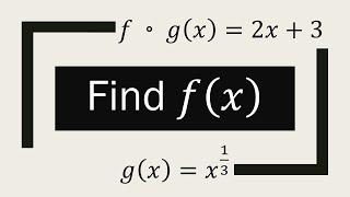 How to find the outside function of any given composite function