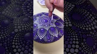 Dot mandala rock painting #art #satisfying #artist #craft #painting #dotart #mandala #artwork