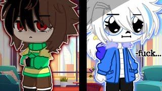 •| Sans ignoring Chara for 24 hours  \ ( Chans ) / {I swear I tried to do it differently} |•