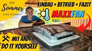 MAXXFAN Deluxe  | DACHLÜFTER-VENTILATOR statt Klimaanlage im Wohnmobil | Einbau im Kastenwagen