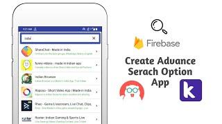 Create an advanced search option in app without codeing