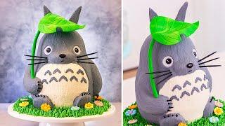 Studio Ghibli:  Totoro Cake  Buttercream Cake Decorating