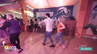 Abdel and Yuliya Pilipenko Salsa Dancing at Rostov For Fun Fest (Russia), Saturday 02.11.2019