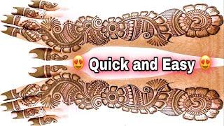 करवाचौथ 2021 स्पेशल मेहँदी || QUICK & EASY ARABIC MEHNDI DESIGNS | KARWACHAUTH SPECIAL HENNA DESIGNS